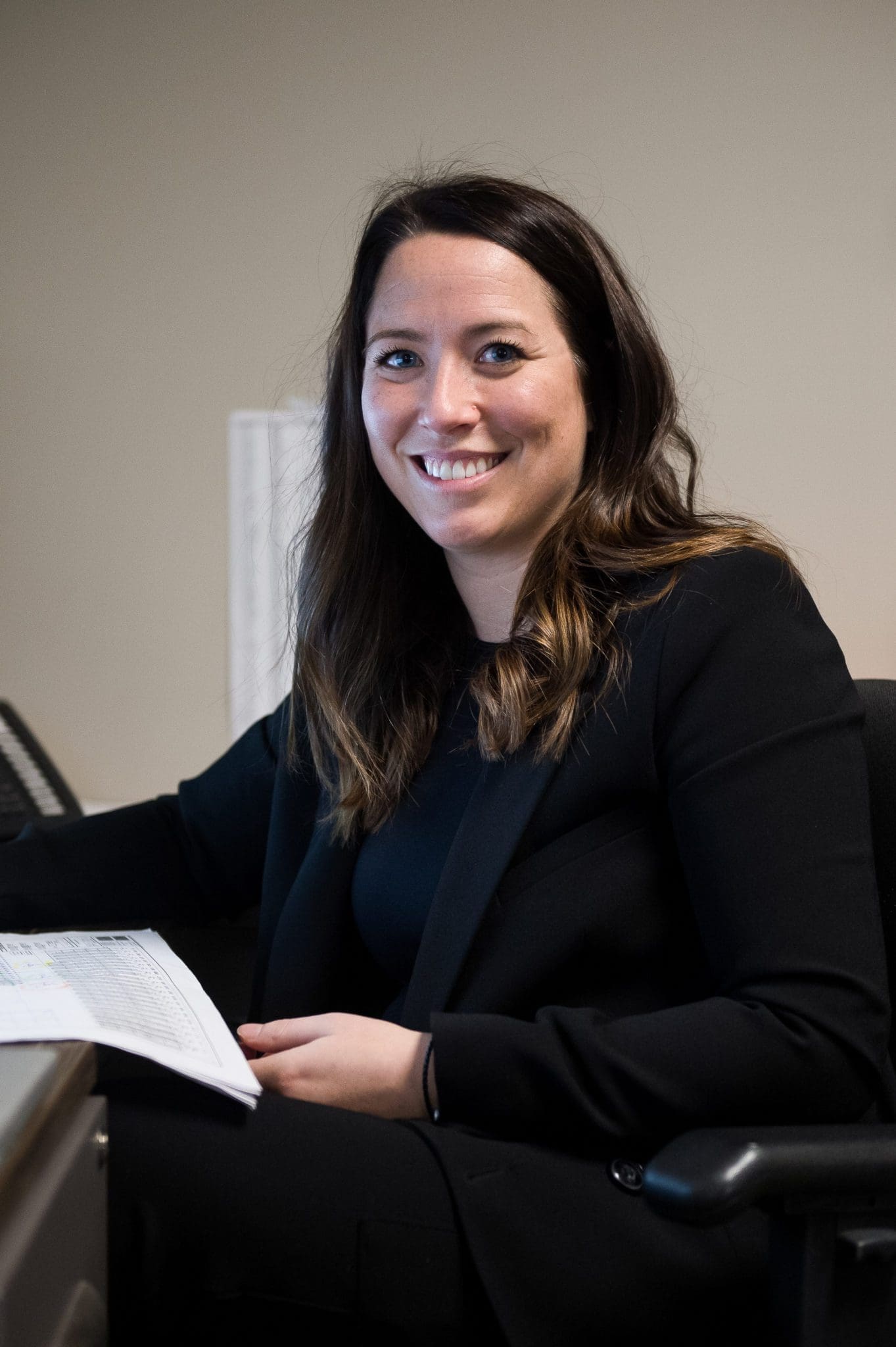 Employée, bureau, femme